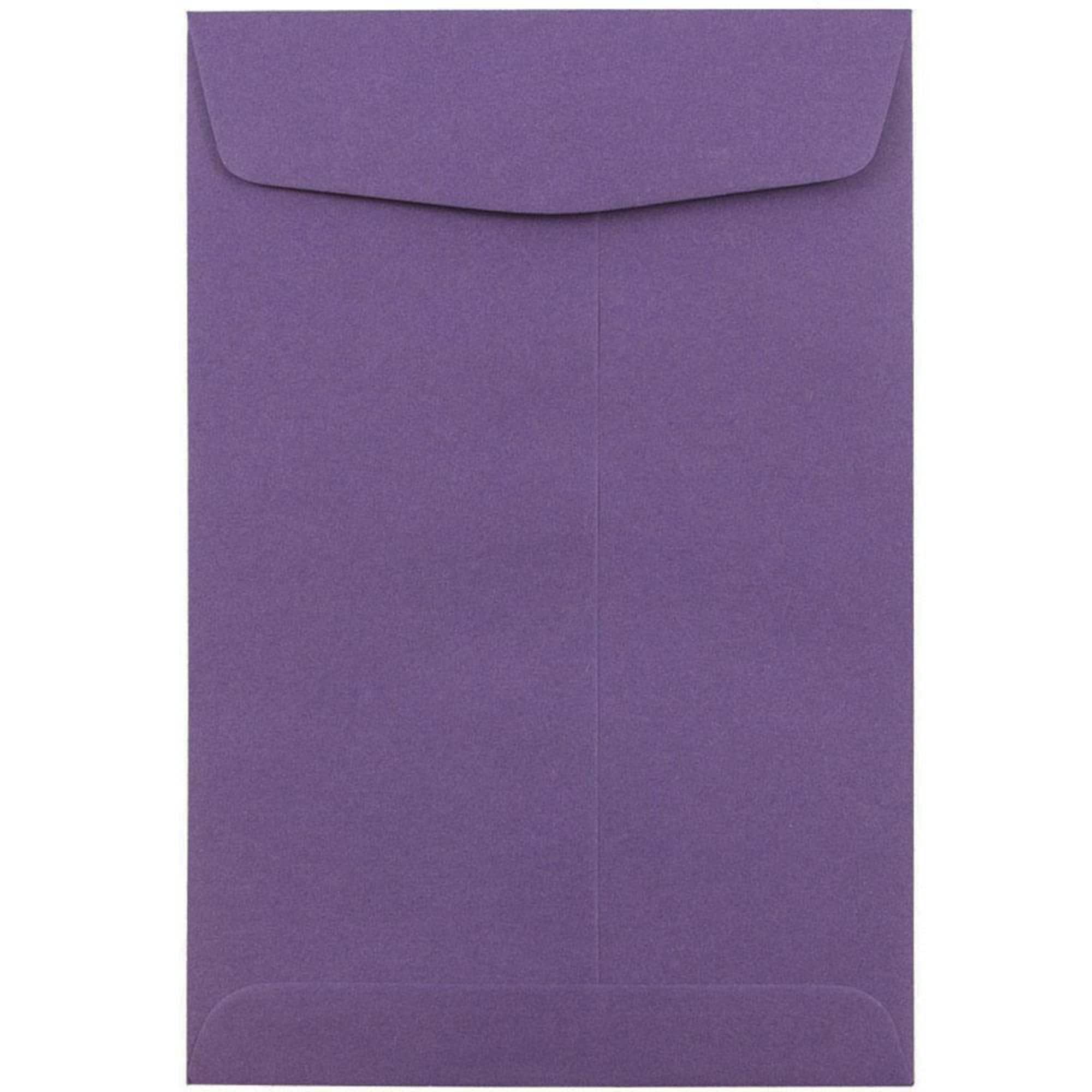 JAM Paper 6" x 9" Dark Purple Open End Catalog Premium Envelopes